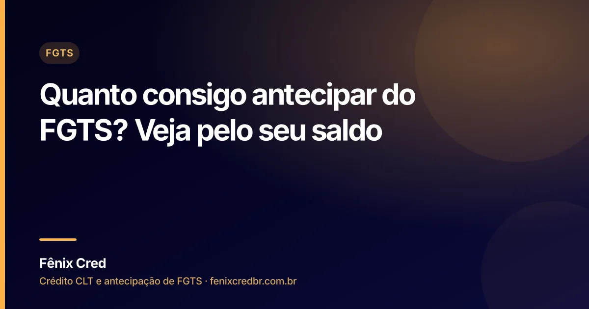 Trabalhador confere o saldo do FGTS no celular com calculadora ao lado