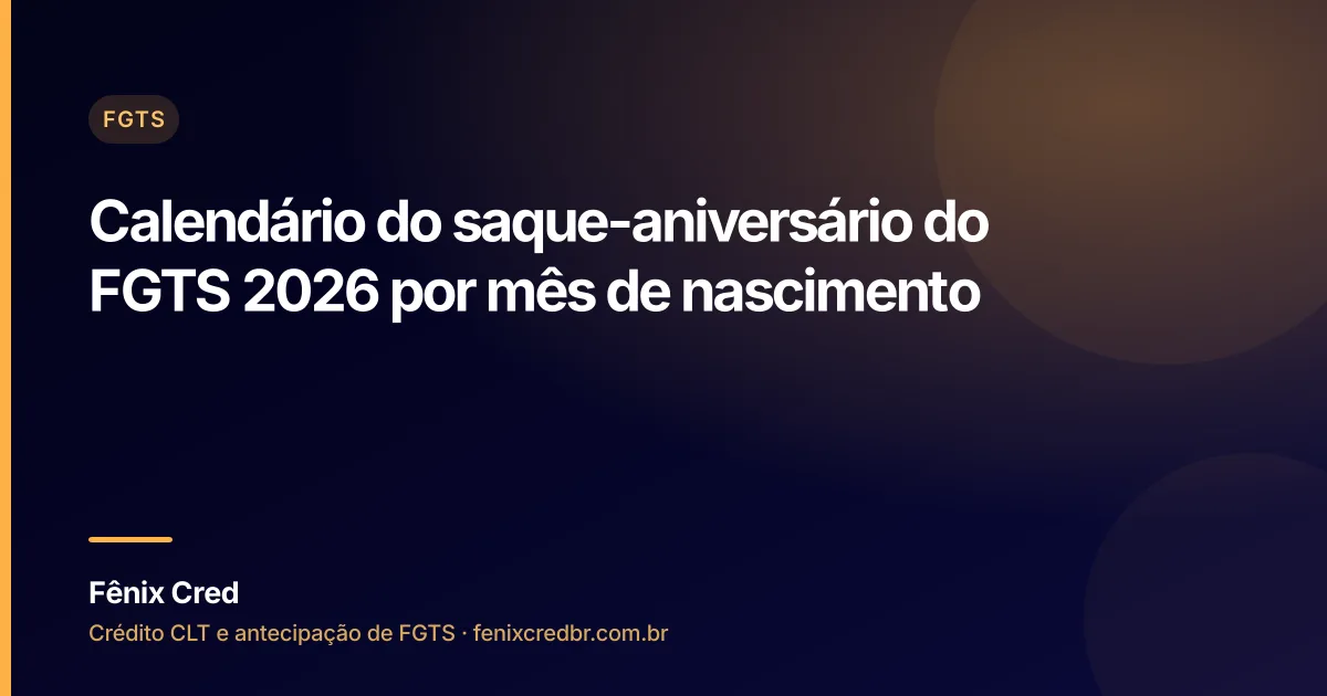 Calendário e celular com o aplicativo do FGTS aberto sobre a mesa