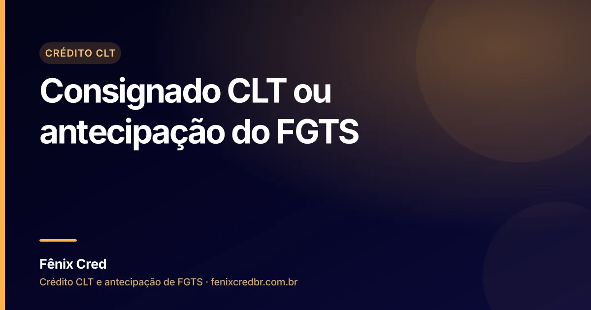 Trabalhador pensativo compara duas opções de crédito no celular