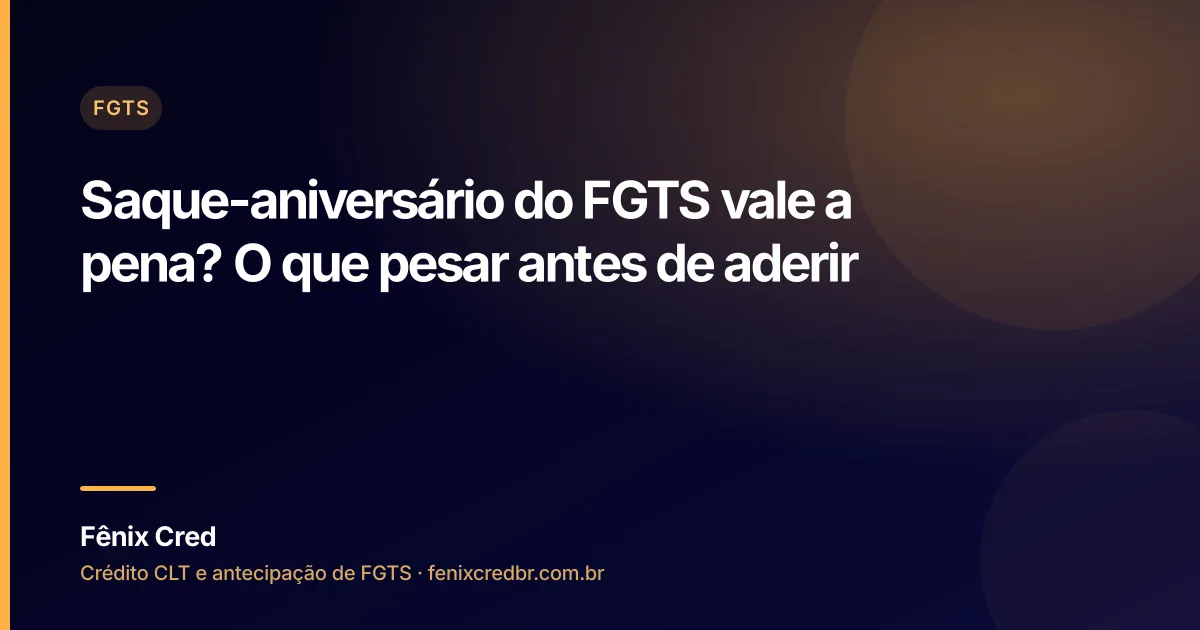Trabalhador consulta o aplicativo do FGTS para decidir sobre o saque-aniversário